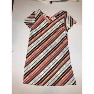 Apt 9 Womens Striped V Neck Short Sleeve Casual Dress Casual Medium